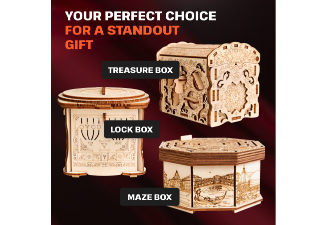 Images and photos of Wooden Secret MAZE BOX. ESC WELT.